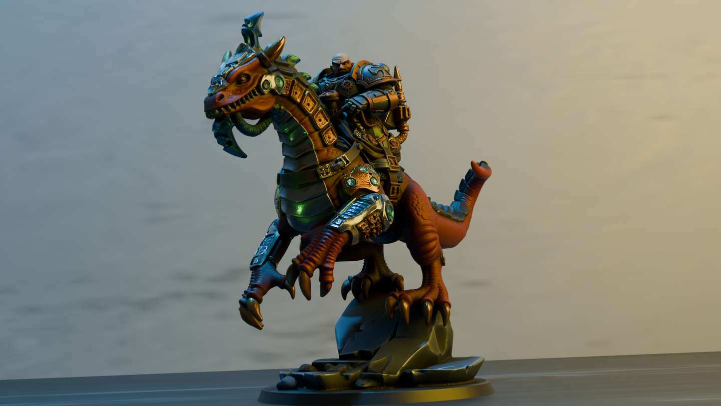 Martilos en su montura Dragon Escarlata